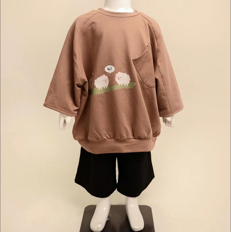 sản xuất mẫu áo thun tay lỡ unisex cho bé