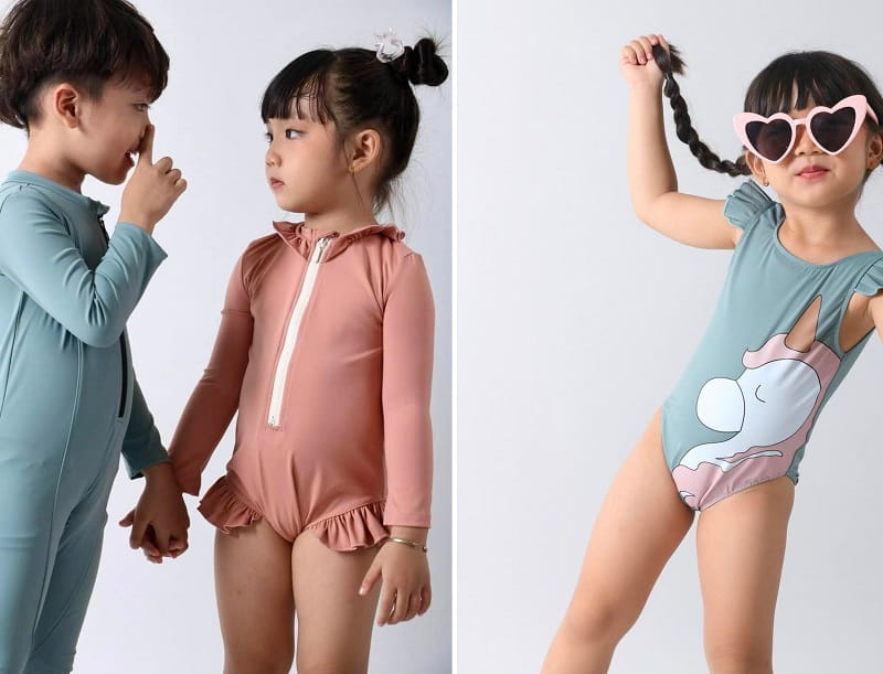 Xưởng may áo liền quần (Bodysuit, Jumpsuit, Romper) trẻ em và nữ giới 55 May gia công đồ bơi liền thân