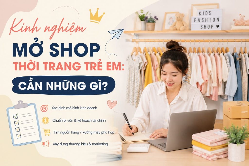 Kinh nghiệm mở shop quần áo trẻ em: cần những gì? 13 kinh nghiệm mở shop quần áo trẻ em