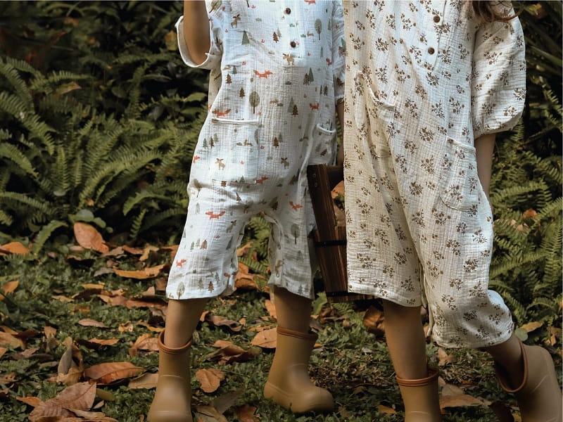 Quần áo trẻ em sơ sinh bằng Muslin