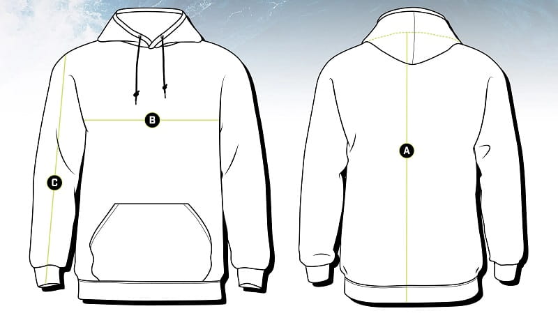 Cách chọn size áo hoodie, sweater chuẩn dành cho bạn! 8 Cách chọn size áo hoodie nam